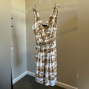 SKY SHIMMER DRESS WORH RHINESTONE BELT XS NWT